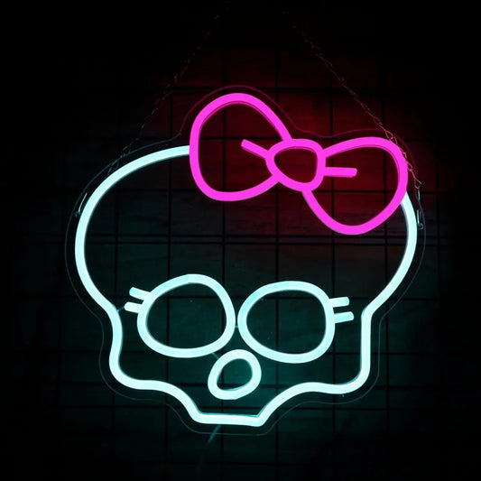 Monster High Skull Neon Wall Sign