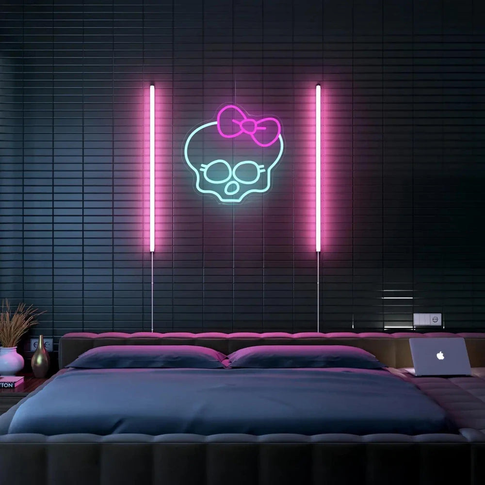Monster High Skull Neon Wall Sign