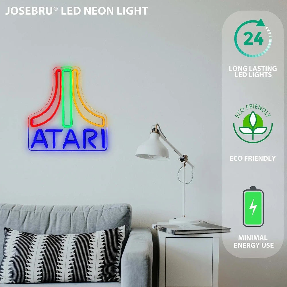 Atari Video Game Neon LED Light