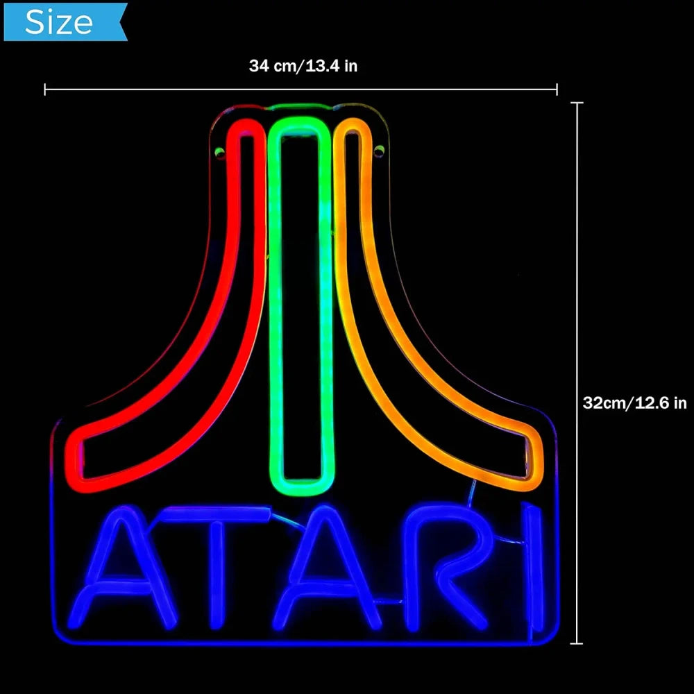 Atari Video Game Neon LED Light