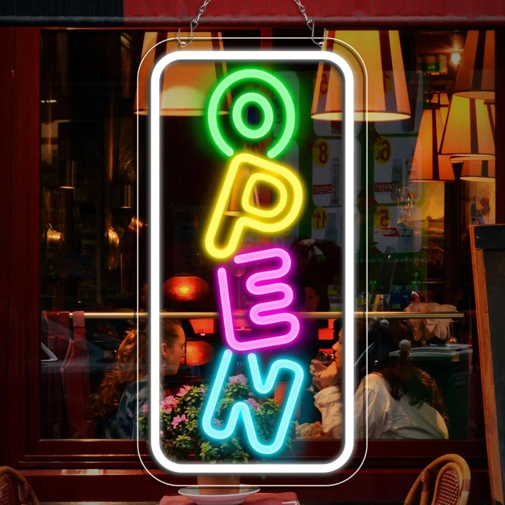 LED Neon Come In We're Open Sign