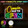 LED Neon Come In We're Open Sign