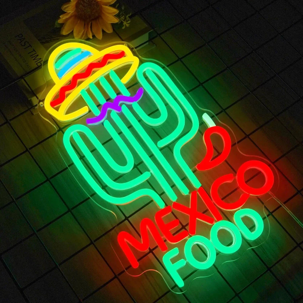 Mexico Food LED Neon Sign