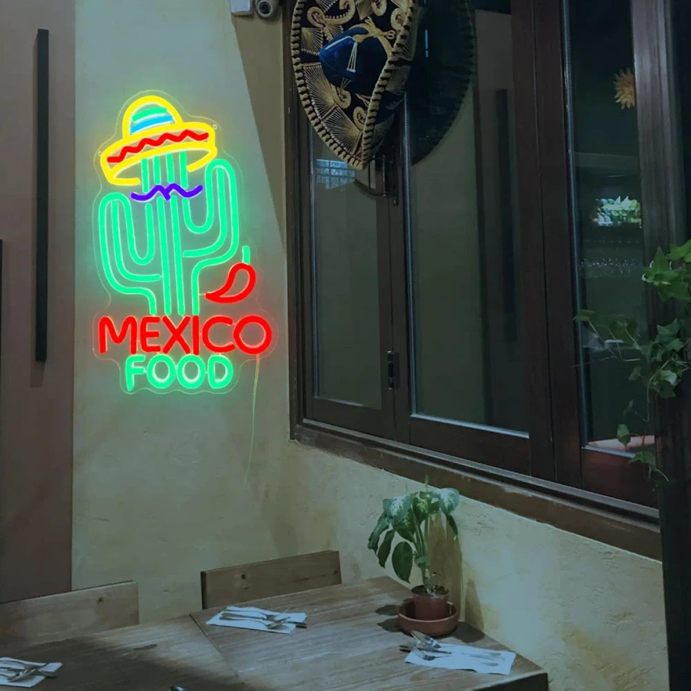 Mexico Food LED Neon Sign