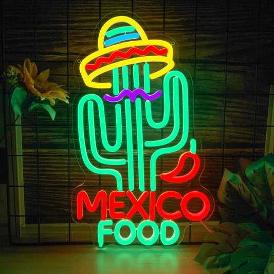Mexico Food LED Neon Sign