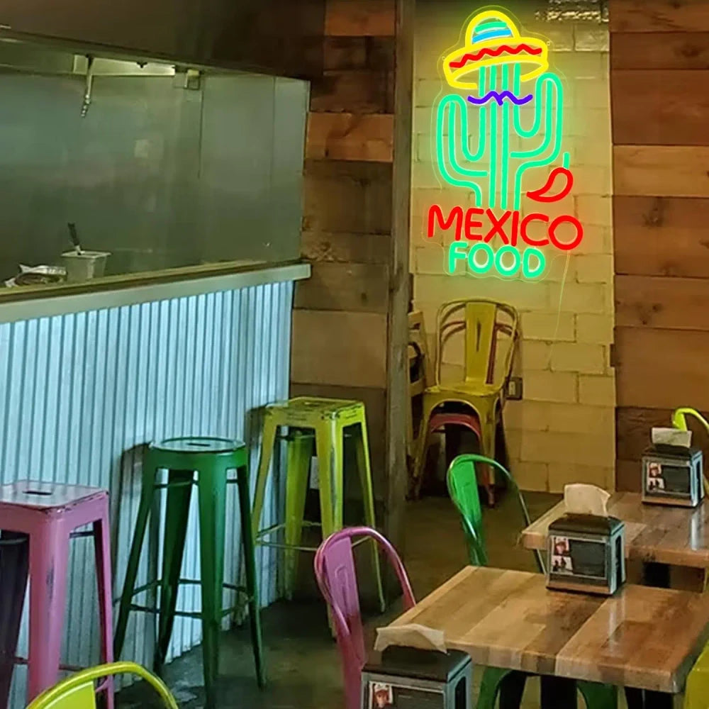 Mexico Food LED Neon Sign