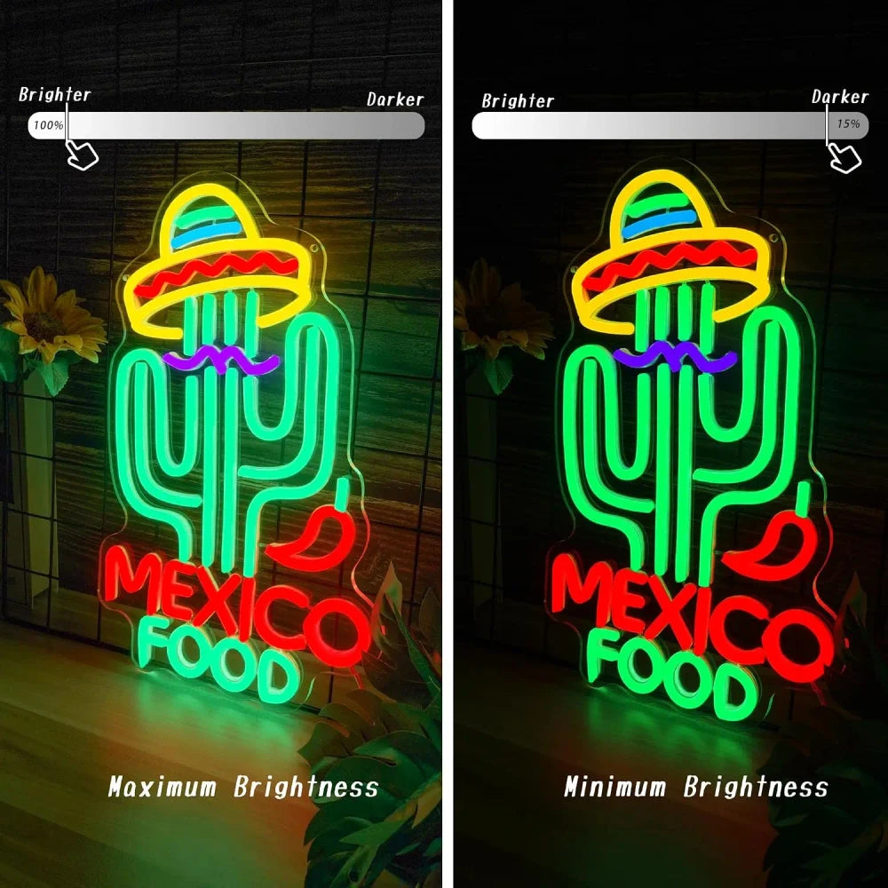 Mexico Food LED Neon Sign