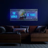 Dollar Sign Money Duck "The World Is Yours" Neon Sign
