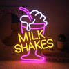 Milk Shake Ice Cream Neon Sign
