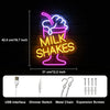 Milk Shake Ice Cream Neon Sign