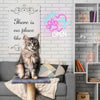 Colorful Paw Pet Groomer Open Neon Sign