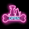 Pet Shop / Vet / Pet Groomer Open LED Neon Sign