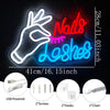 Eyelash Lashes Nails Salon LED Neon Sign