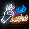 Eyelash Lashes Nails Salon LED Neon Sign
