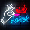 Eyelash Lashes Nails Salon LED Neon Sign