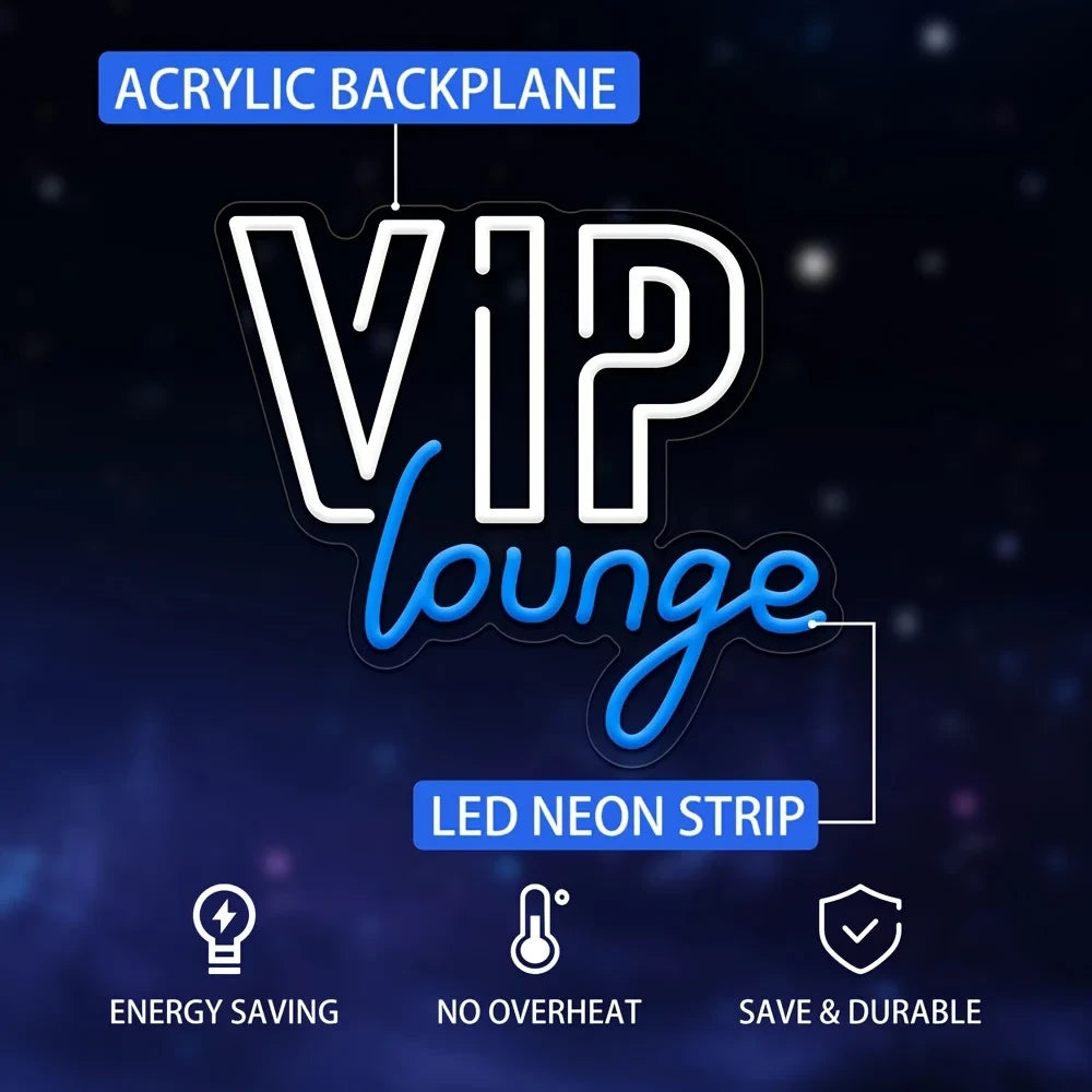 VIP Lounge Neon Sign