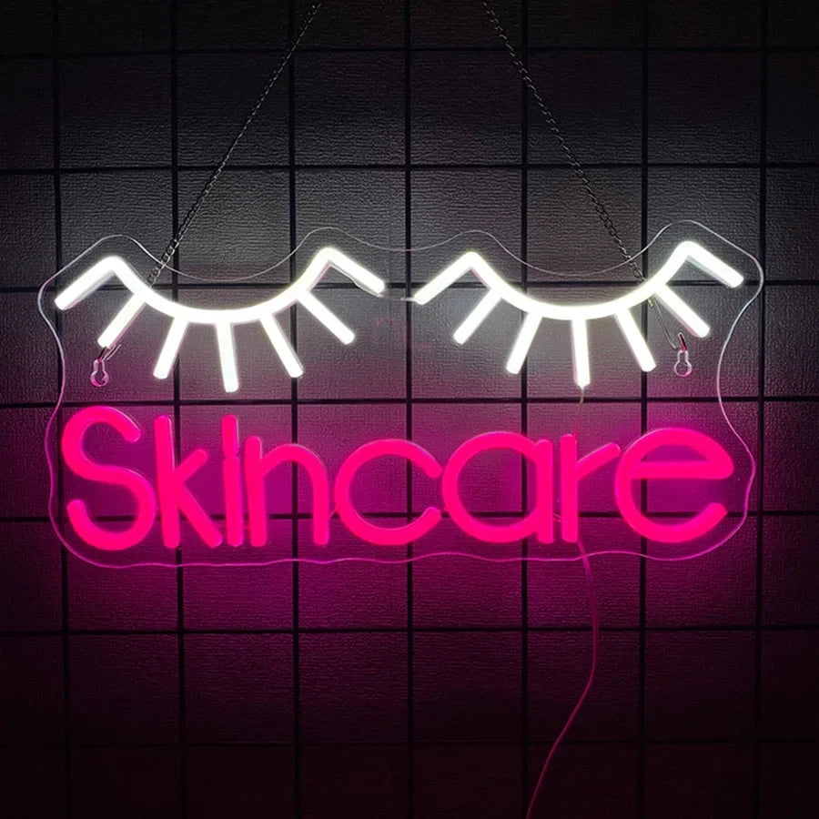 Various Beauty Salon Neon Signs - Brows, Lashes, Waxing, Nails