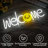 Welcome Smiley Neon Sign