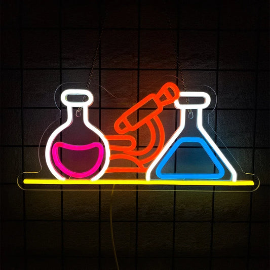 Laboratory Equipment Science Classroom LED Neon Sign
