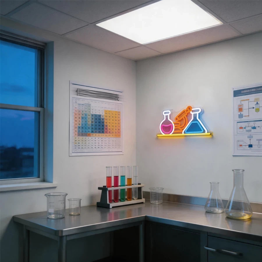 Laboratory Equipment Science Classroom LED Neon Sign