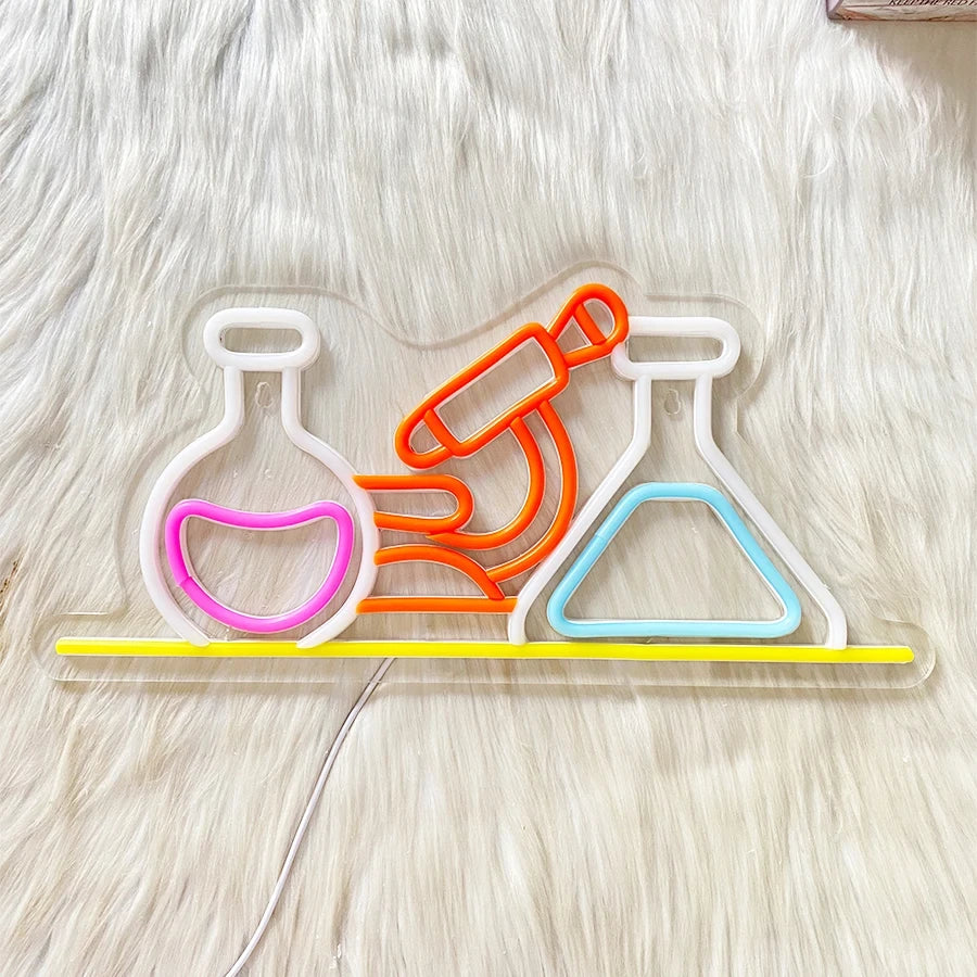 Laboratory Equipment Science Classroom LED Neon Sign