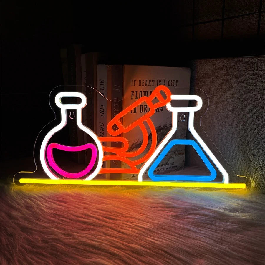 Laboratory Equipment Science Classroom LED Neon Sign