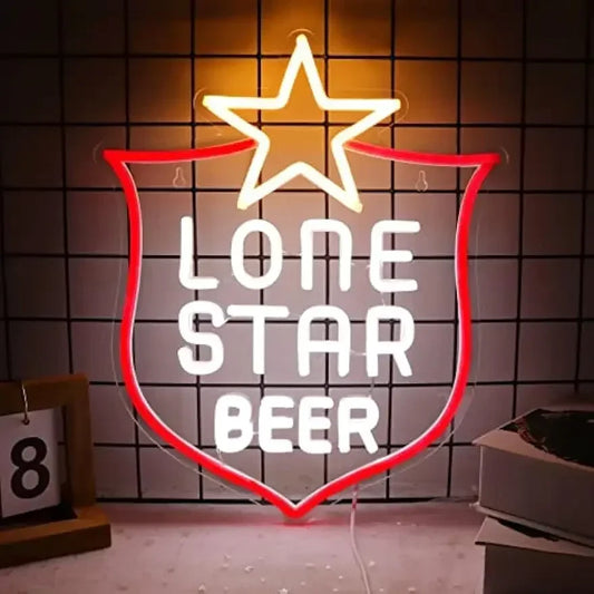 Lone Star Neon Beer Sign