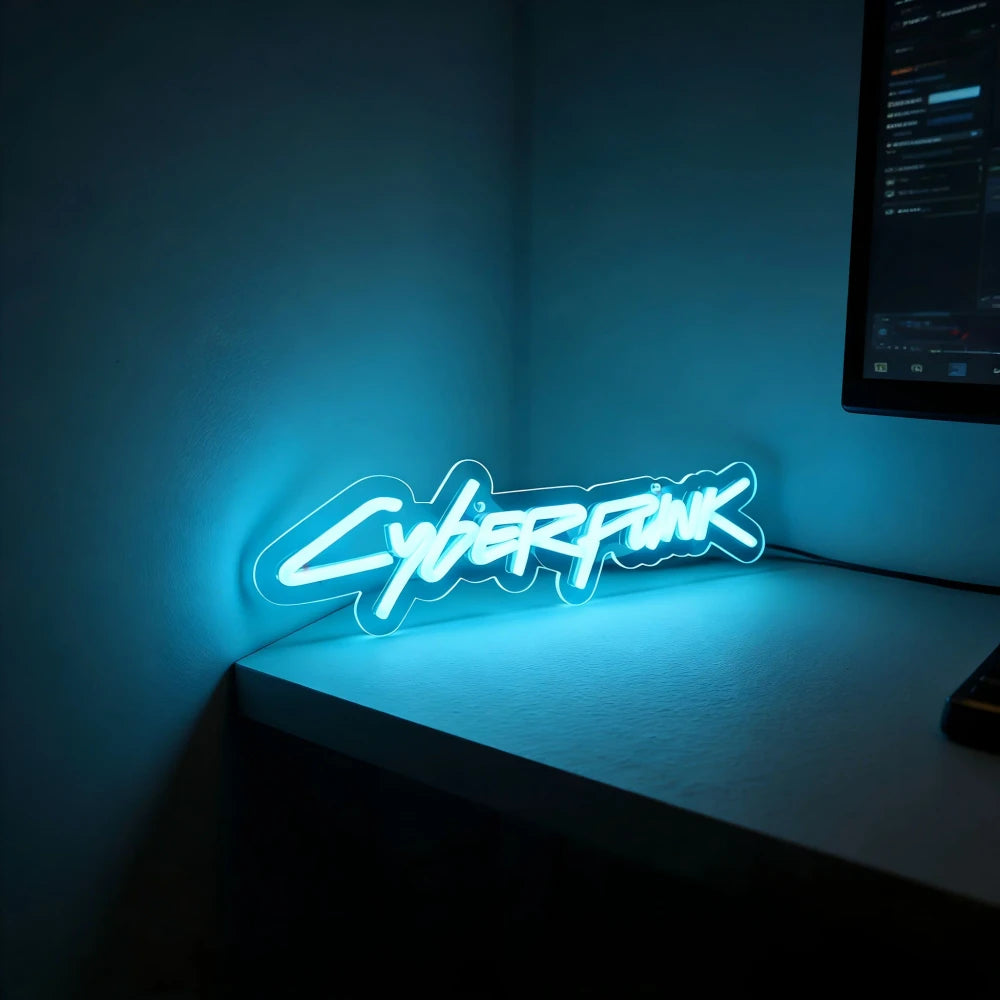 Cyberpunk Gaming Neon Sign