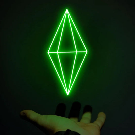 Custom Sims Plumbob Neon Sign