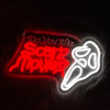 Scary Movie Lover Scream Neon Wall Sign