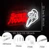 Scary Movie Lover Scream Neon Wall Sign