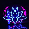 Moon Lotus Flower Neon Sign