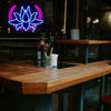 Moon Lotus Flower Neon Sign