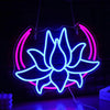 Moon Lotus Flower Neon Sign