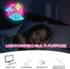 Crescent Moon Cloud Star Neon Wall Light