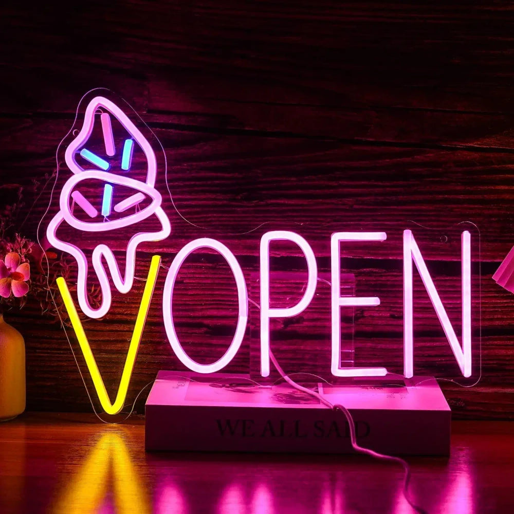 Various Ice Cream Shop LED Neon Sign