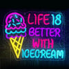 Various Ice Cream Shop LED Neon Sign