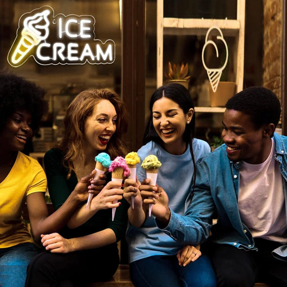 Various Ice Cream Shop LED Neon Sign