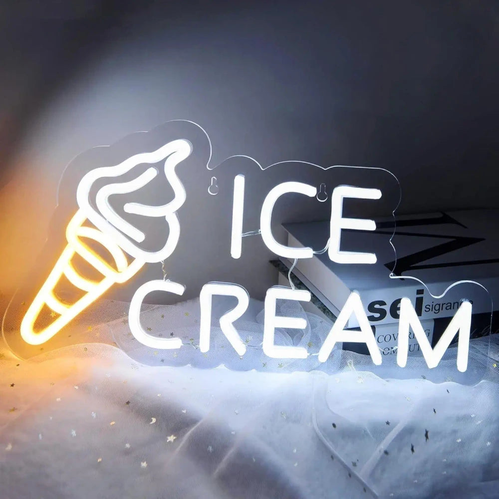 Various Ice Cream Shop LED Neon Sign