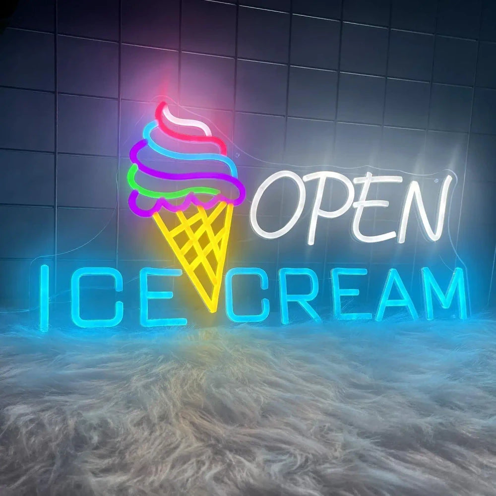 Various Ice Cream Shop LED Neon Sign