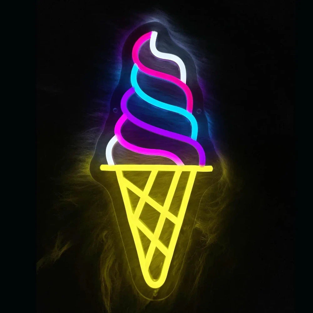 Various Ice Cream Shop LED Neon Sign