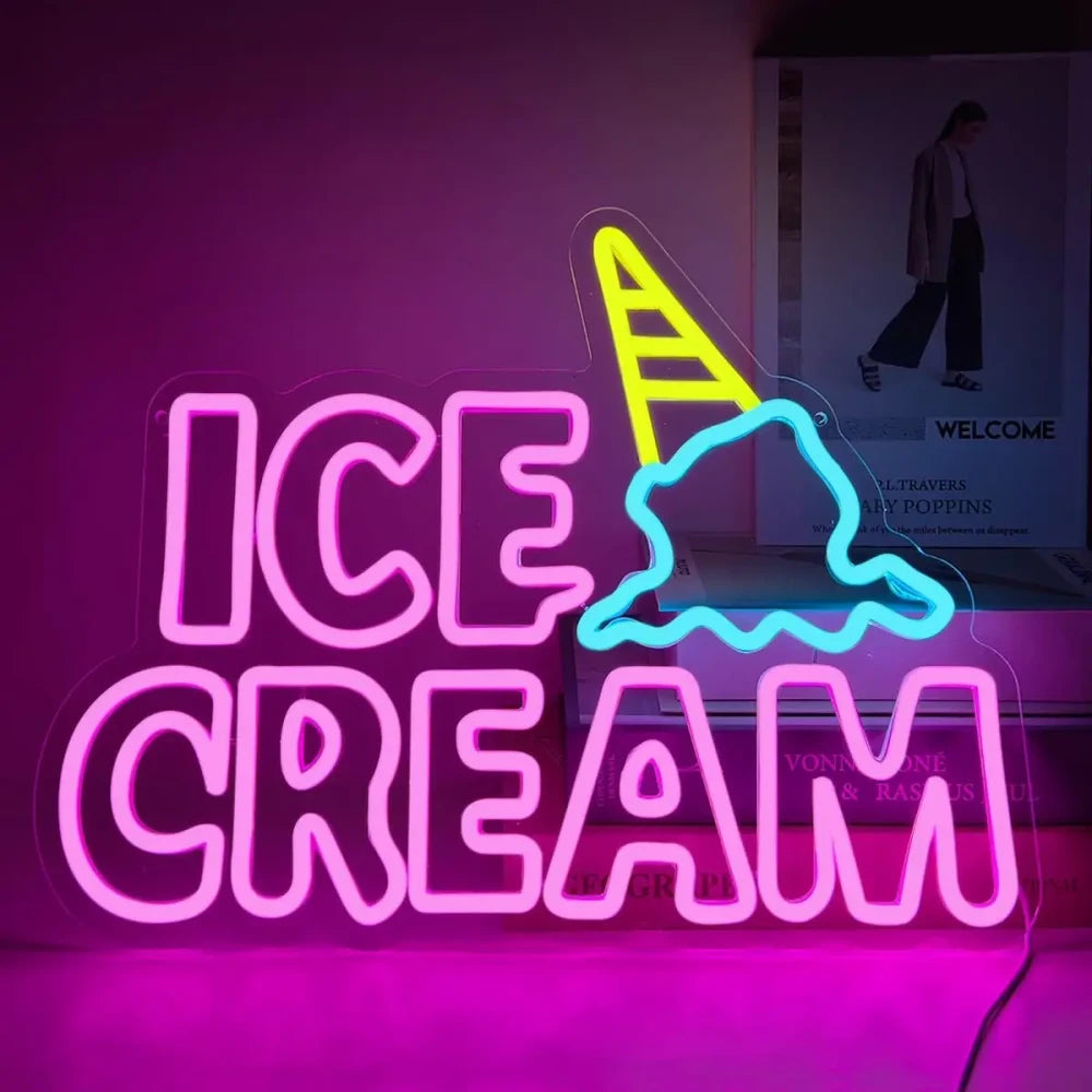 Ice Cream Neon Sign