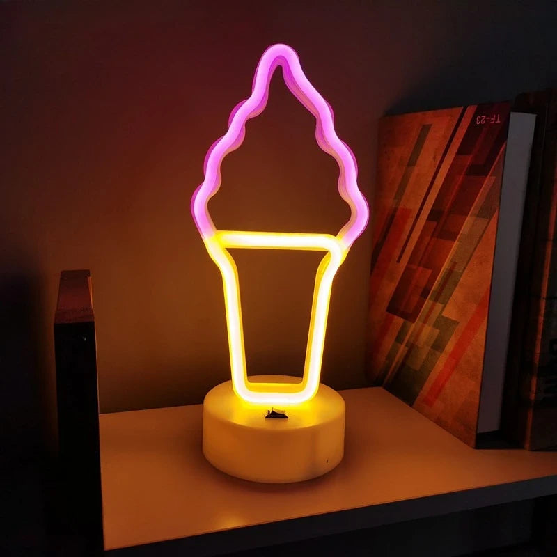 Ice Cream Shop Open LED Neon Sign