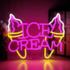 Ice Cream Shop Open LED Neon Sign