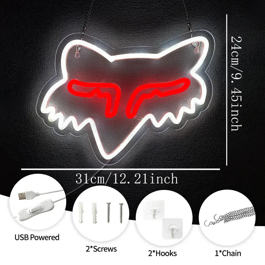 Fox Racing Neon Sign