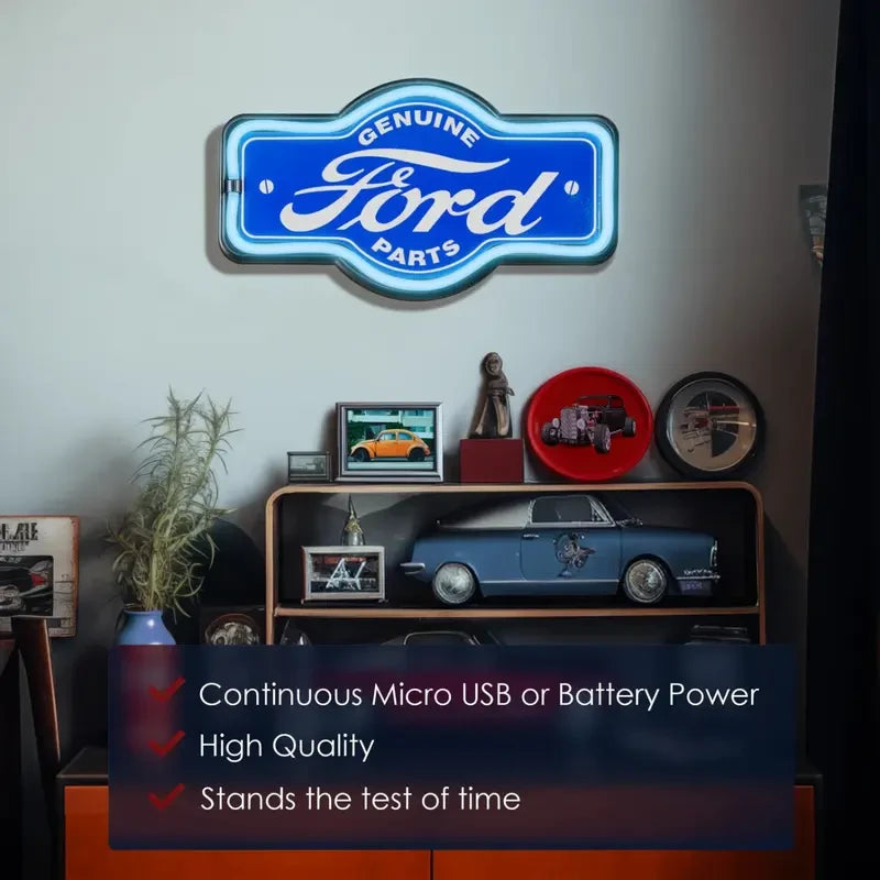 Ford Genuine Parts LED Neon Wall Sign
