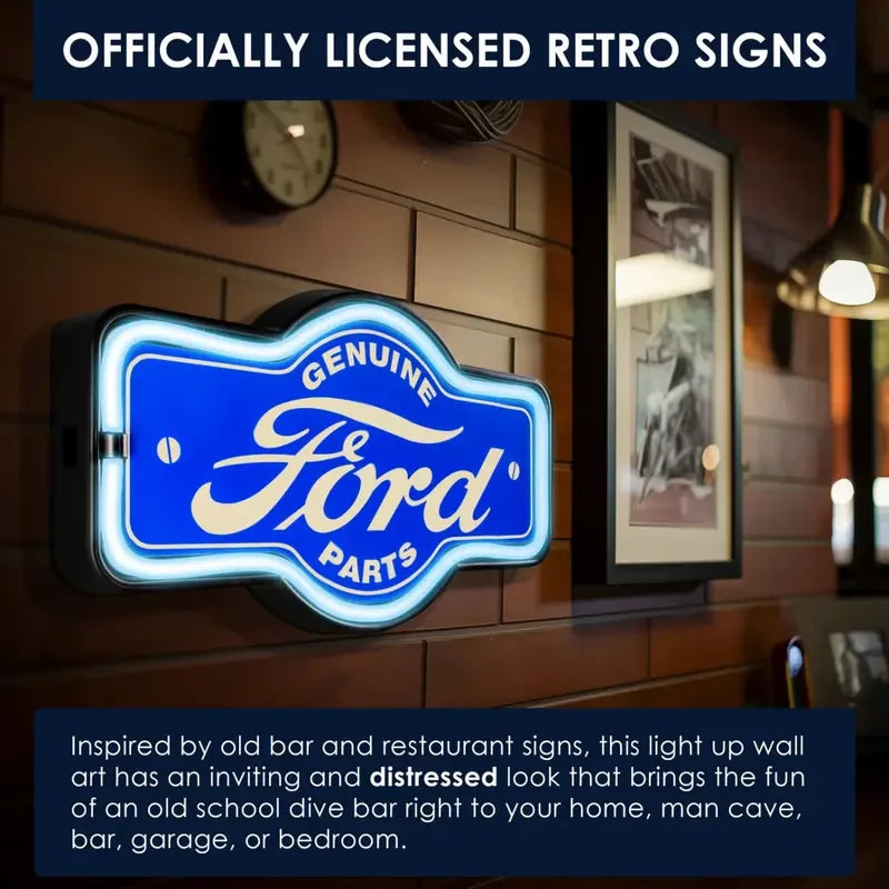 Ford Genuine Parts LED Neon Wall Sign