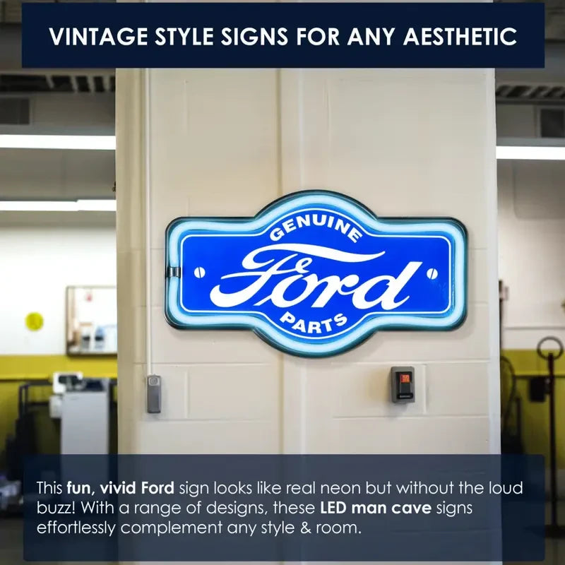 Ford Genuine Parts LED Neon Wall Sign