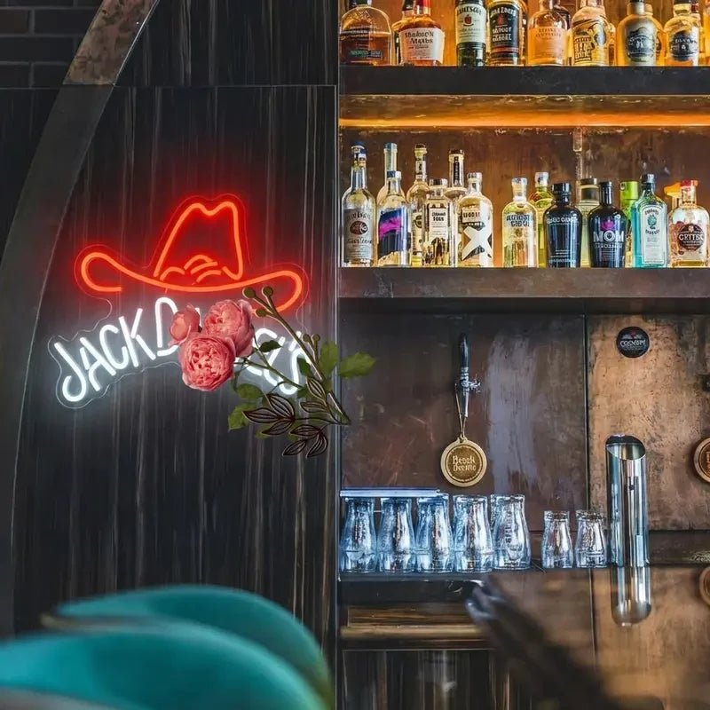 Jack Daniels Whiskey Neon Bar Sign