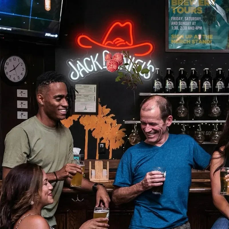 Jack Daniels Whiskey Neon Bar Sign
